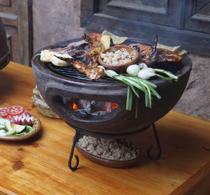 charcoal barbecue