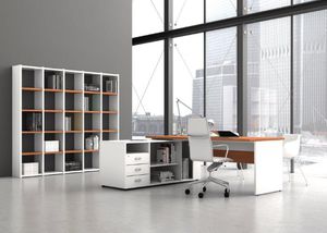 commercial desk and storage set 1