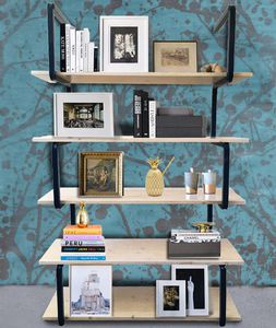contemporary shelf / steel / commercial