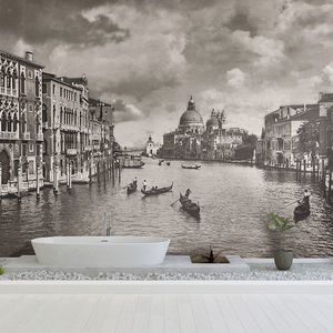 contemporary wallpaper / fabric / vinyl / urban motif