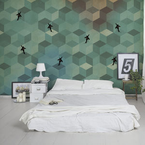 contemporary wallpaper / fabric / vinyl / patterned