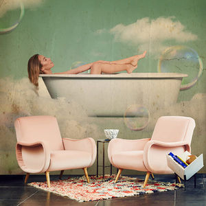 contemporary wallpaper / fabric / vinyl / nature pattern