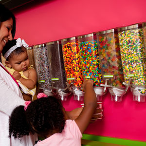 wall-mounted topping dispenser