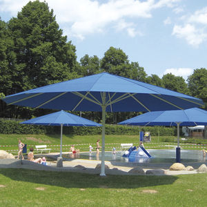commercial patio umbrella / fabric / stainless steel