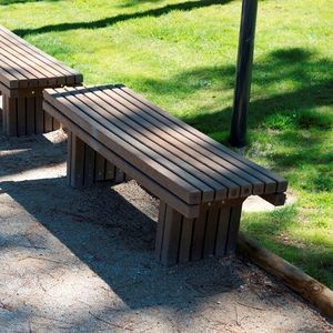 contemporary public bench