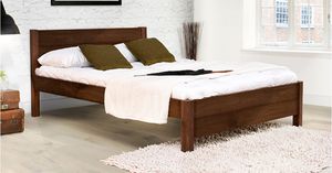 double bed / contemporary / with storage / oak