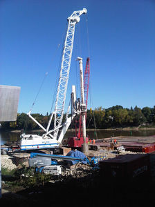 hydraulic crane / crawler / construction
