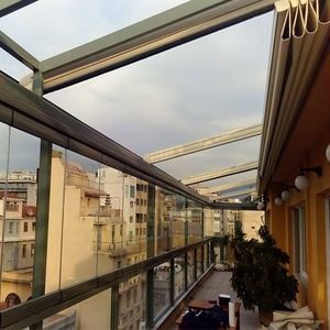 wall-mounted pergola