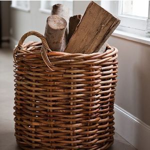 rattan storage basket