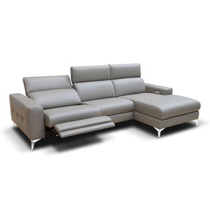 modular sofa / contemporary / leather / reclining