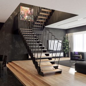 straight staircase