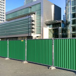 public space fence / for construction sites / industrial / with panels