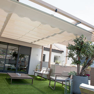 wall-mounted pergola