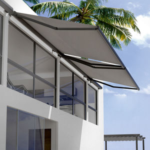 Vertical awning - WINDBREAK - Persax - manual / patio