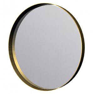 wall-mounted bathroom mirror / contemporary / round