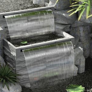 swimming pool waterfall