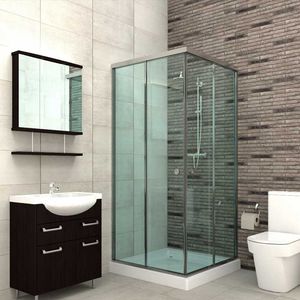 glass shower cubicle