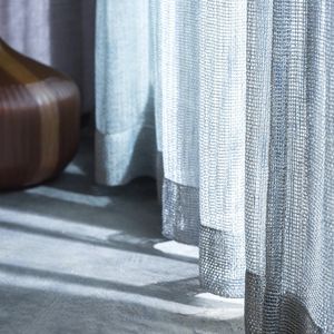 striped sheer curtain fabric