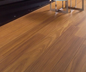 engineered parquet floor / glued / afrormosia / matte