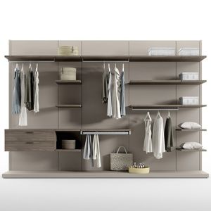 contemporary walk-in wardrobe