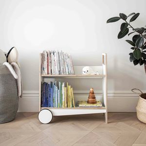 bookcase on casters
