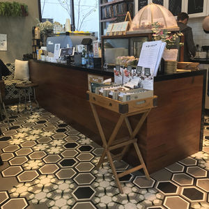 indoor encaustic cement tile / floor / wall / hexagonal