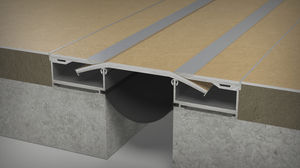 aluminum expansion joint / floor / pedestrian / seismic