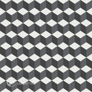 3D encaustic cement tiles
