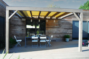 wall-mounted pergola