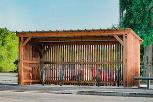 public space cycle shelter