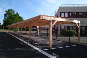 wooden carport