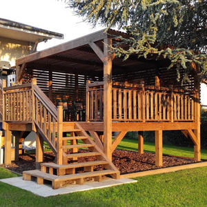 wooden gazebo