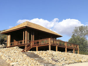 wooden gazebo