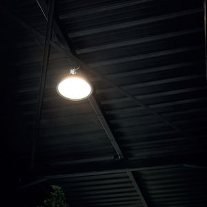 hanging light fixture / LED / round / glass
