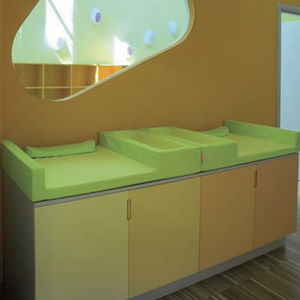 wooden changing table