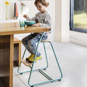 Extendable Highchair Tibu Charlie Crabe Wooden Metal Blue