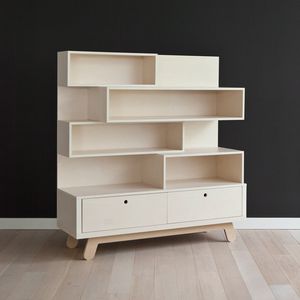 contemporary bookcase / plywood / birch / child's