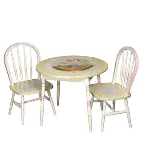 traditional table and chair set