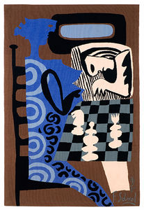 contemporary tapestry / patterned / wool