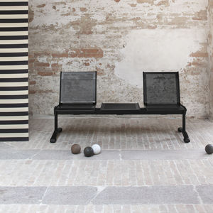 aluminum beam chairs / 3-seater / 2-person / indoor