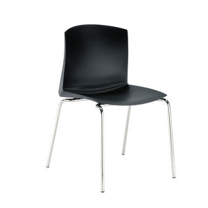 Contemporary Visitor Chair - Clark - Milani - Plastic   Upholstered 