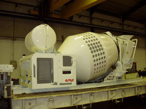 mobile concrete mixer