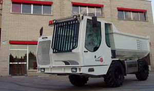 rear unloading dump truck