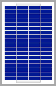 polycrystalline silicon PV panel