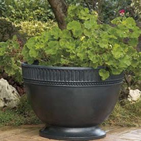 cast iron flower pot
