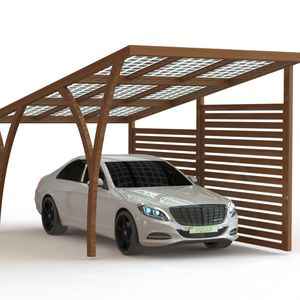 wooden carport