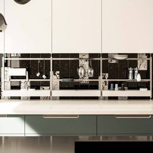 contemporary shelf / metal / for kitchens