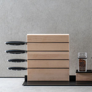 wooden knife block