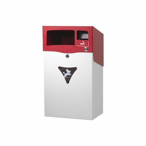 public trash can / wall-mounted / floor-standing / hanging