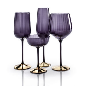 blown glass champagne flute
